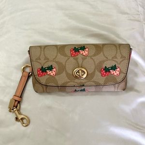 COACH Strawberry Sunglasses Case
